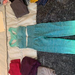 Running Girl Green Ombre Set